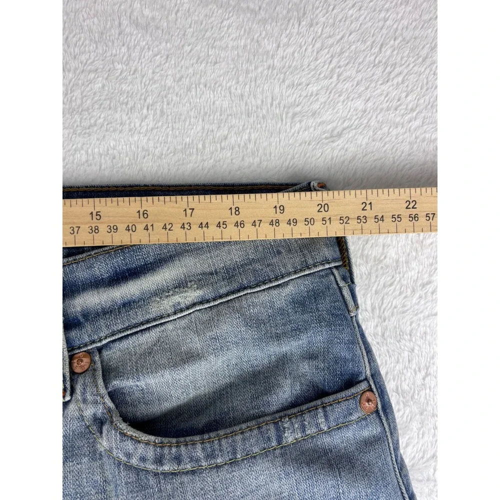 True Religion Slim Drop Rise Jeans Distressed Denim Size‎ 38 (40 Measured)